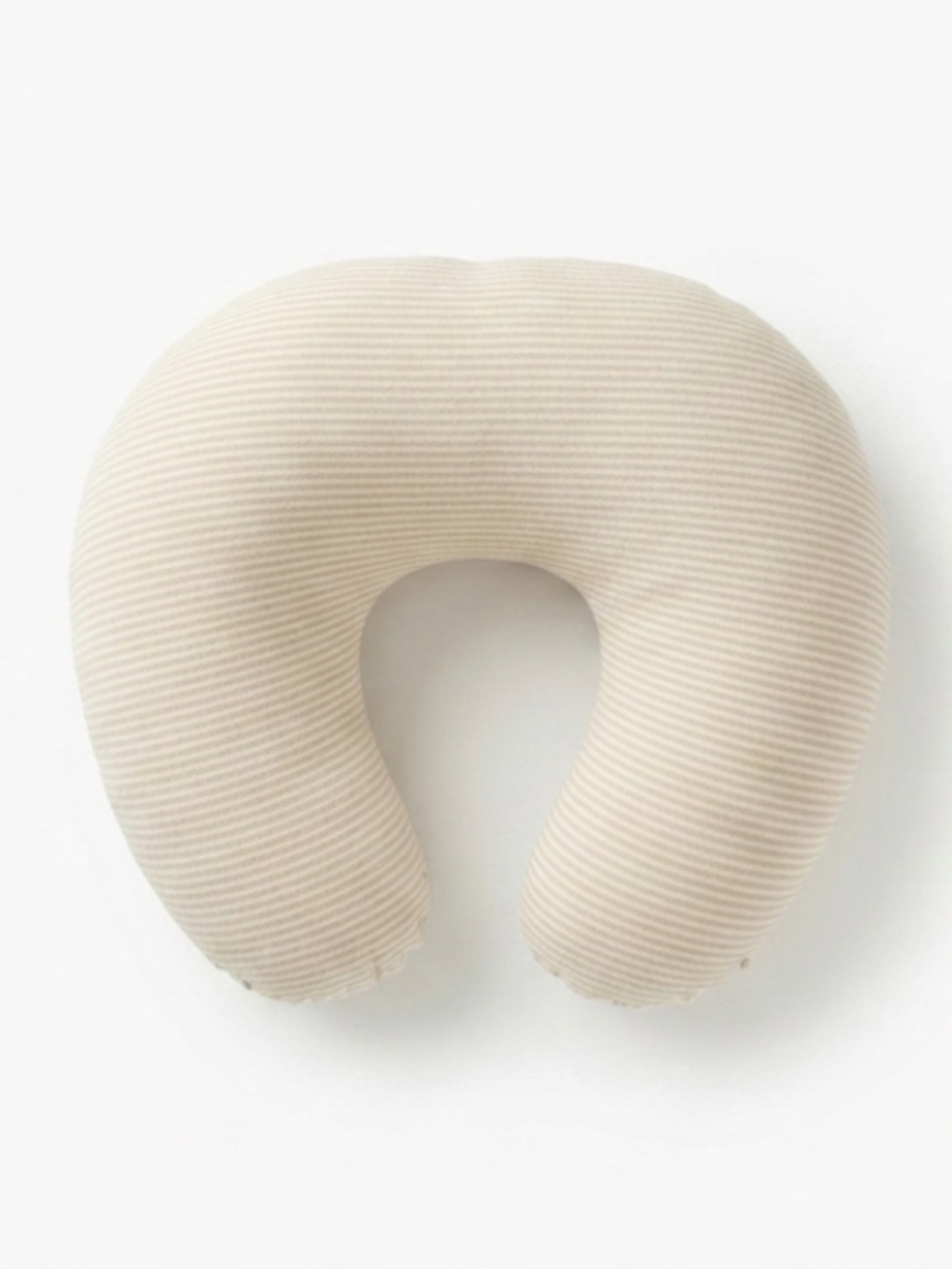 Boppy Nursing Pillow and Feeding Support with Neutral Beige Stripe Slipcover